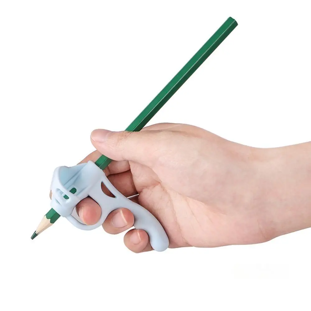 2-Pack Ergonomic Pencil Grips - 7.8*3.6cm Soft Cushioned Holders, Back to School Study Writing Aid, Reusable Durable Easy-to-Clean, Boosts Control Absorbs Hand Pressure