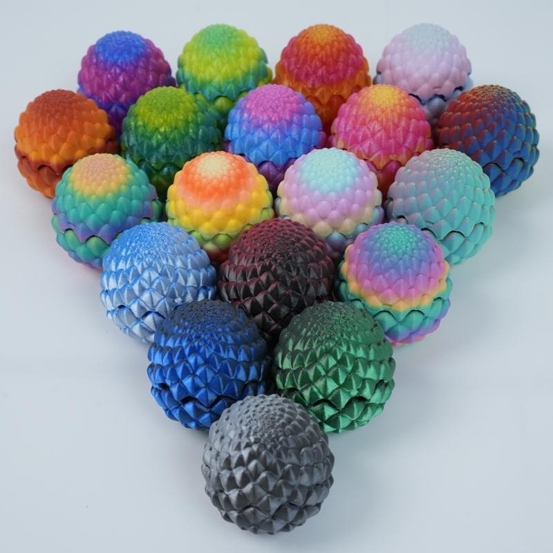 5pcs/10PCS/15PCS 3D-Printed Dragon Egg Set, Includes 10 Eggs & 10 Mini Dragons in Random Colors, Home Desktop Decor for Easter, Valentine's Day and New Year