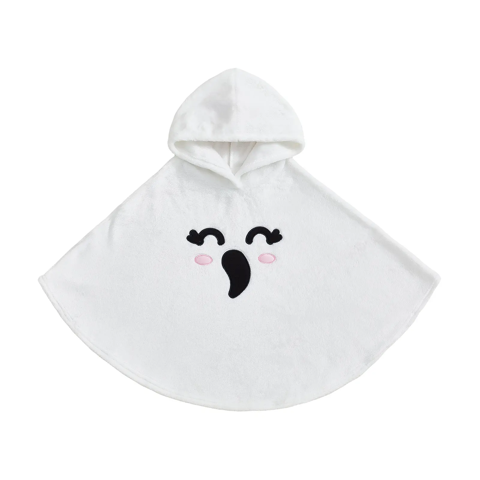 Toddler Baby Boy Girl Halloween Costume Ghost Smile Cloak Fancy Party Cape Poncho Hooded Cosplay Outfits