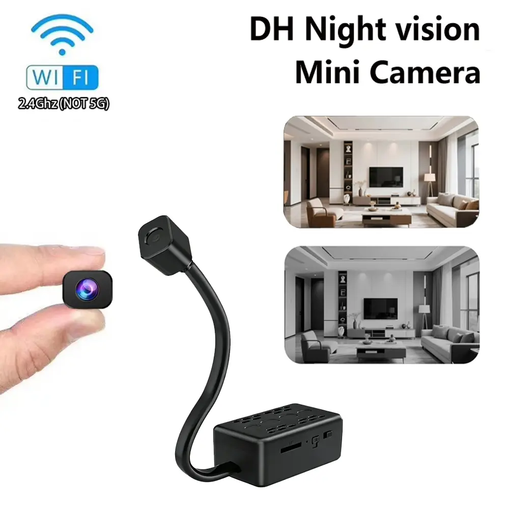 V380 Pro Smart Cameras USB Rechargeable Portable Home Security Camera Wifi Surveillance Camera Intelligent Network Camera HD 2K Wireless Wifi Indoor Camera Battery 2000mAh