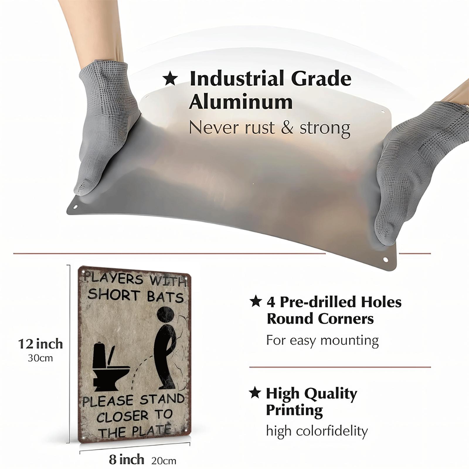 [Humorous Baseball Sign] Aluminum Baseball Humorous Theme Sign| 8x12 Inch Wall Decor for Home Sports Enthusiasts, Art Deco Style, Multi-Purpose, Wall-Mounted, Durable Material Metal Gift Hanging Room