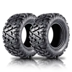 Heavy Duty 6-Ply ATV UTV Tires 25x8-12 25x10-12 Tubeless Off Road Tire Set Directional Knobby Mud Tires for Polaris RZR 800 900 Sportsman Honda Foreman Yamaha Grizzly Kodiak All Terrain Trail Sand Mud Bogging Puncture Resistant