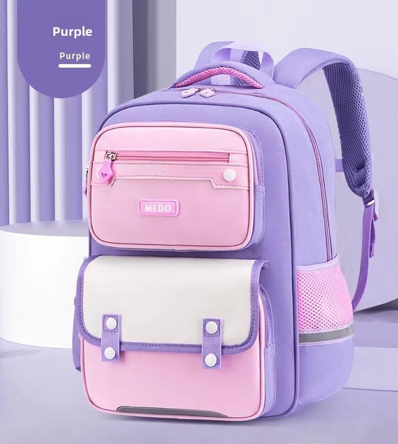 2026 New Model Elementary School Backpack for Grades One to Six, Lightweight, Pressure-Reducing, Durable, Multi-Layered, Breathable Children's Backpack