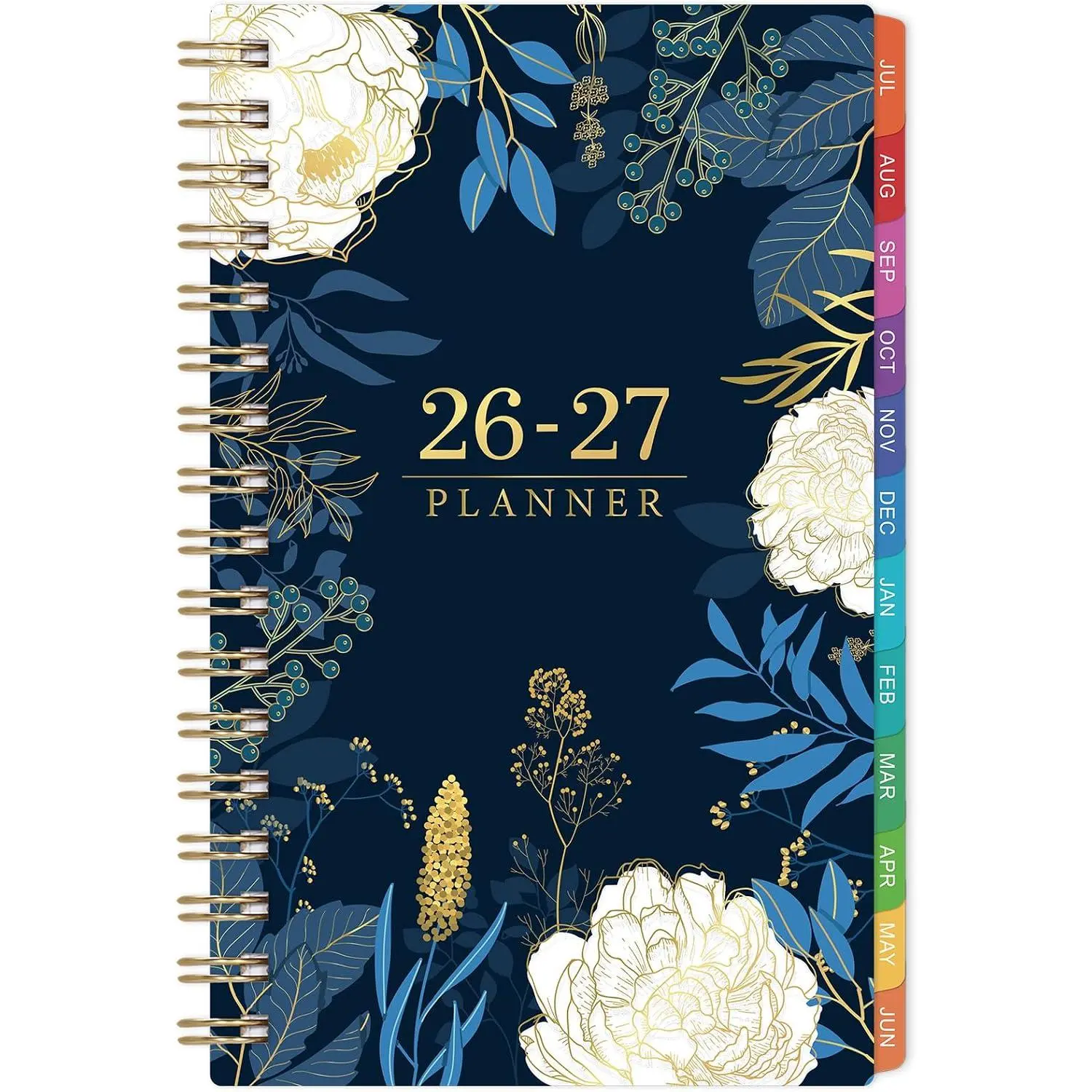 Pocket Planner 2026-2027 - Pocket Calendar 2026-2027 for Purse, JULY 2026 - JUNE 2027, 6.77” x 4.13”, Weekly and Monthly Pocket Planner with Colorful Tabs, Double-side  Pocket, Holidays,  Cover