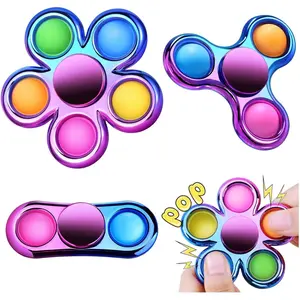 Pop Fidget Spinner Sensory Fidget Toys Adults Kids 4-8-12 with Autism ADHD, Bulk Gifts for Kids Anxiety Toys Stress Relief Boy Gifts Party Favors Classroom Prizesfidget toys