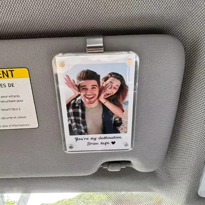 Car Sunshade Photo Frame Holder, Car Interior Decoration, Vehicle Memorial Photo Organizer, Couple Gift, Automotive Accessories, Aesthetic Car Accessory