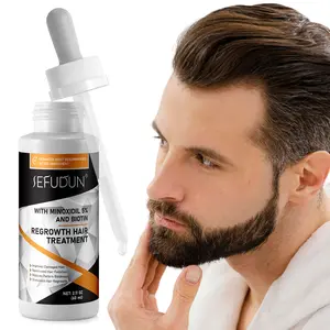 Sefudun 5% Minoxidil Solution 60ML, Rich in Biotin, Gentle Skincare, Makes Hair Look Thicker, Hair Growth Treatment, 1 Bottle