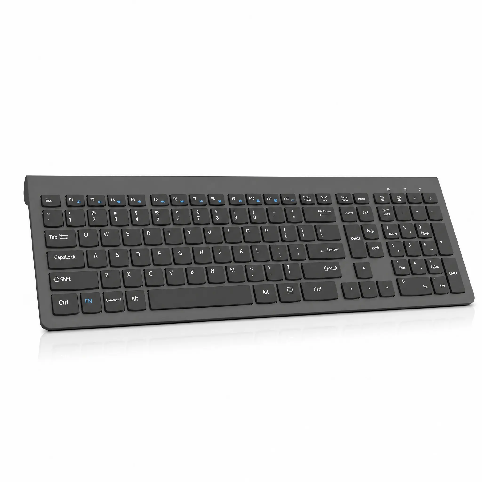 Ylovetoys Wireless 2.4g Keyboard with Number Pad for Windows, Full Size with Numeric Keypad, Silent Typing Design, Ideal for Office and Gaming
