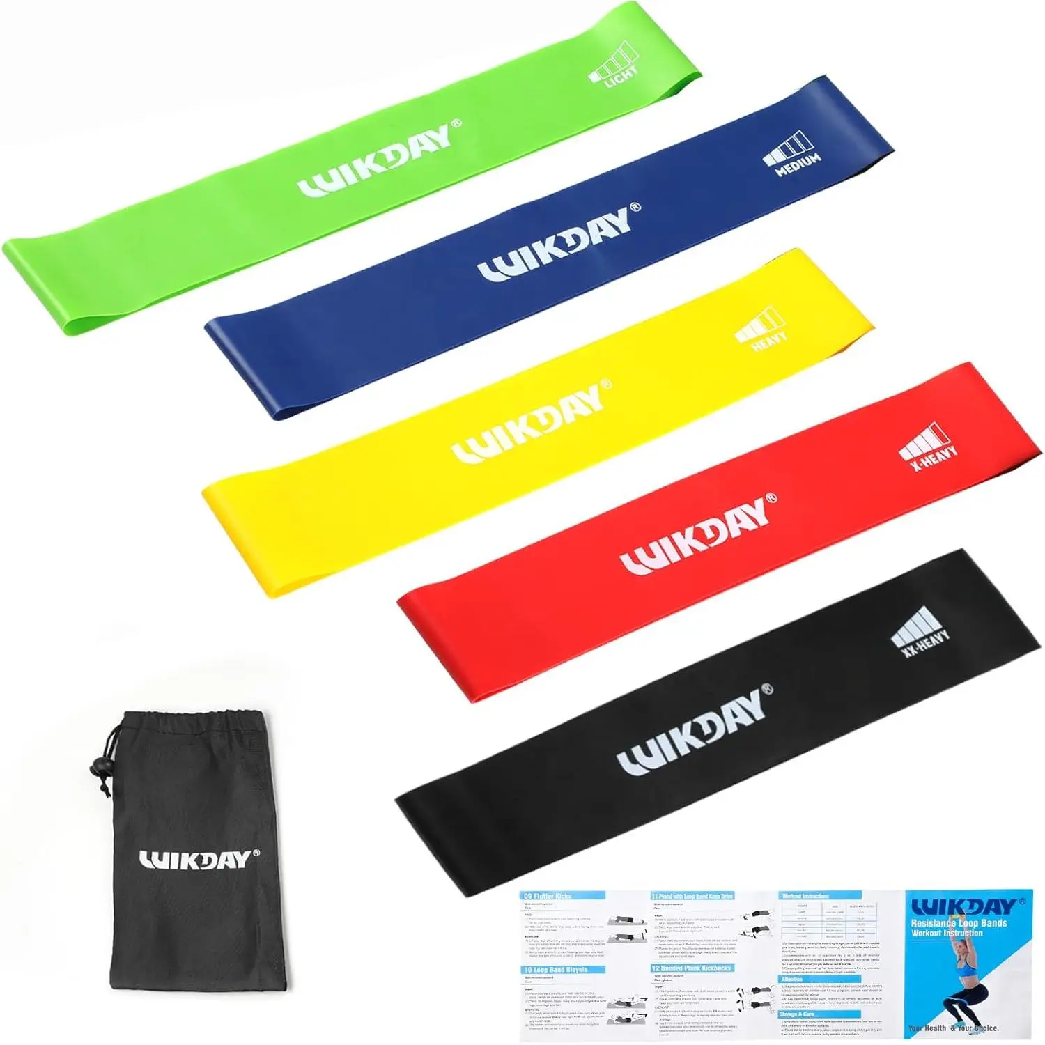 Resistance Bands for Working Out Exercise Loop Bands Workout Bands Set for Men Women  Stretching, Crossfit ,  Workout, Physical , Booty , Set of 5