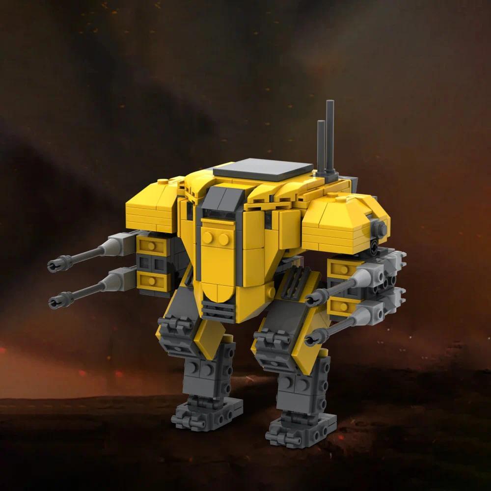 Gobricks MOC Helldivers 2 Super Destroyer Bricks Model EX Emancipator Exosuit Building Blocks Pelican-1 Shuttle DIY Assemble Toy