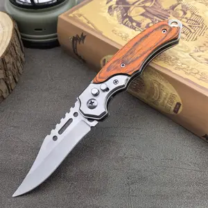 New Pocket Knife Folding Knife with LED Light, High Hardness Multi-Function Small Knife, Survival Tools, EDC Tool, Ideal for Outdoor Camping Fishing Hiking Climbing