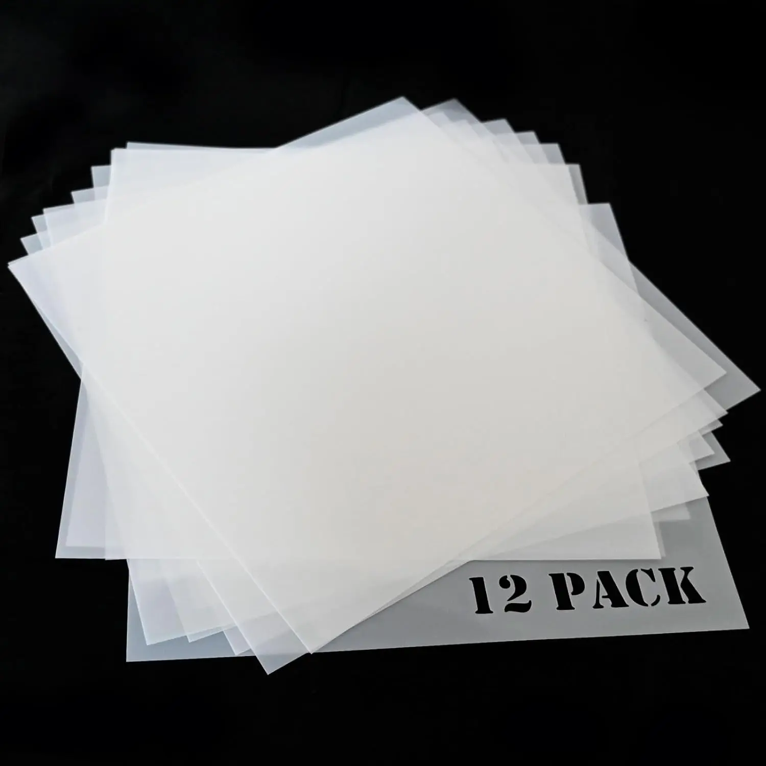 12 count 7mil Blank Stencil Sheets, 12 x 12 inch Mylar Template Stencil Material for Make Your Own Stencil