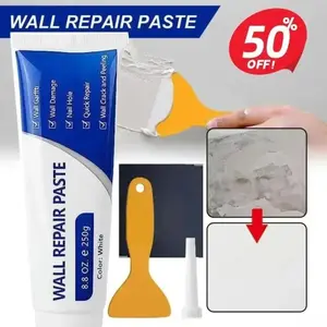 2026 New Father's Day Gift Drywall Patch Repair Kit, 250g Quick-Drying Wall Mending Agent, Multi-Functional Waterproof Self-Adhesive Paste, Heavy-Duty Concrete Sealant Adhesive Caulk for Household Wall Repair