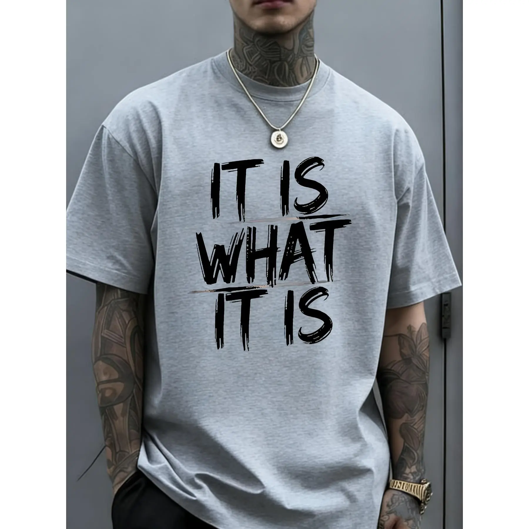 Men's Vintage Graphic T-Shirt - Round Neck, Short Sleeve, Smooth Polyester Knit, Regular Cut, Soft, Breathable Sports Tops, All Over Print Summer Casual Streetwear (Men's T Shirts)