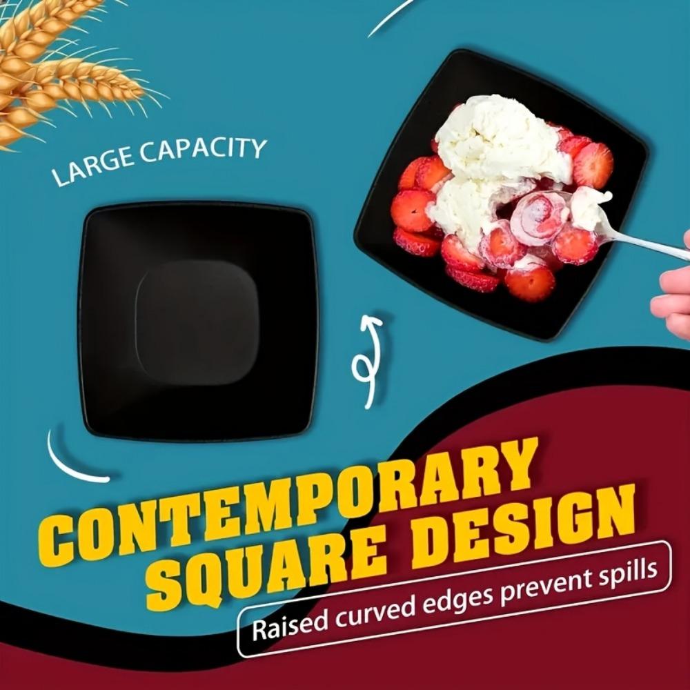 Wheat Straw Dinnerware Set, Including Bowl, Plate, Cup, Saucer, Cutlery, Tableware Set for Home Kitchen, Housewarming Gift, Dinner Sets