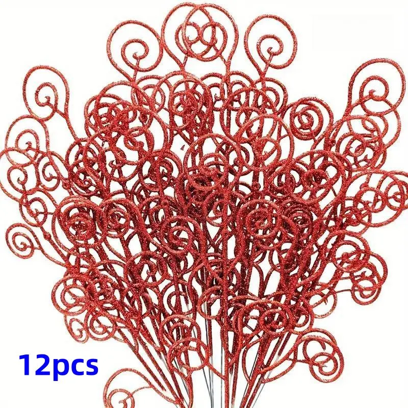 12pcs Candy Circle Leaves, Christmas Tree Decoration Accessories, Party Scene Setup Props, Eid Mubarak Celebrations