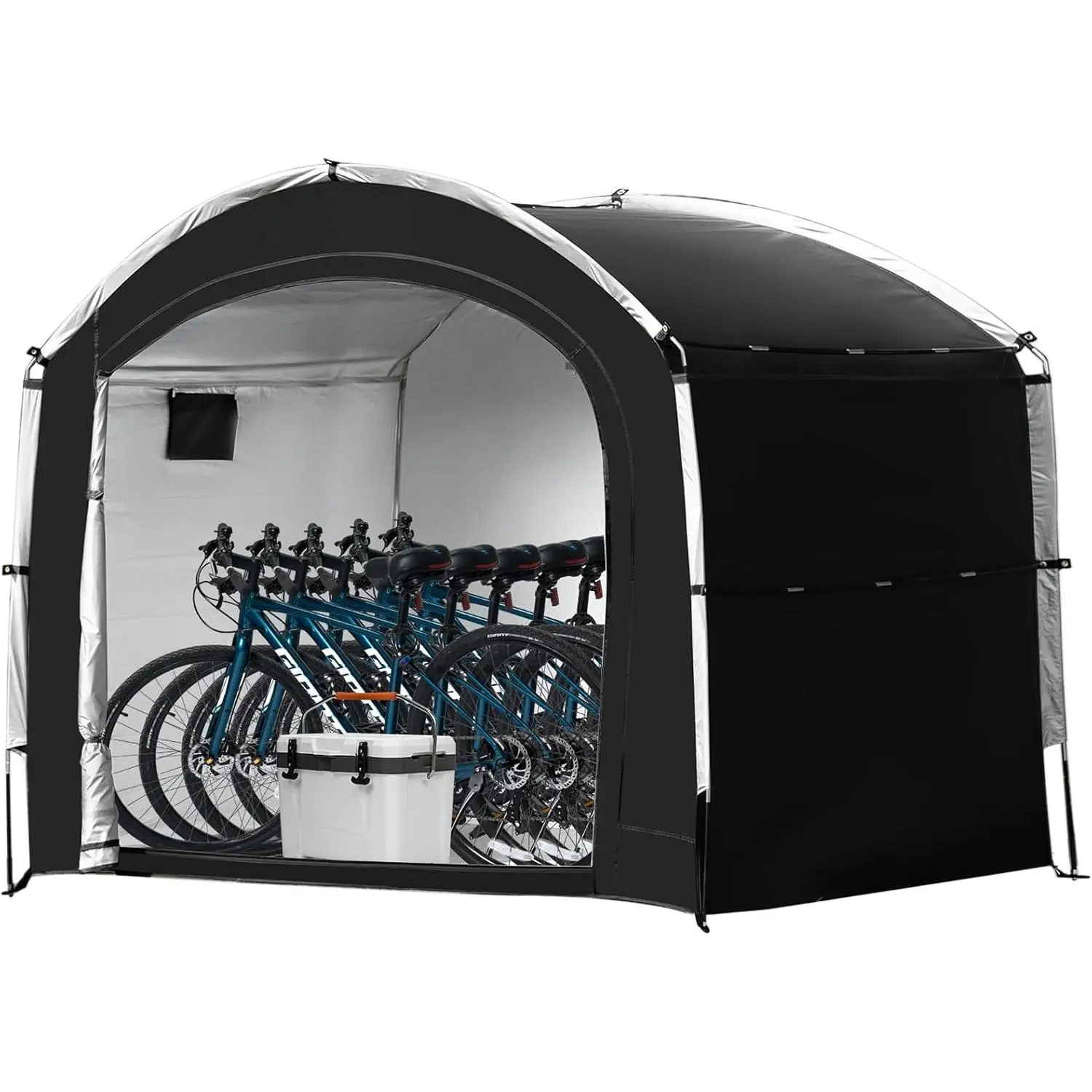 Bike Storage Shed Tent,Outdoor Portable Bicycle Storage Sheds with 210D Oxford Fabric PU4000 Waterproof for 2/3/4/6/8 Bikes,Bike Covers Shelter for Motorcycle,Garden Tools,Toys,Lawn Mower