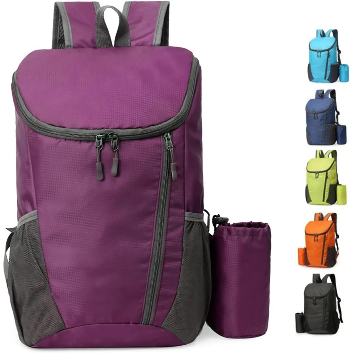 Portable Foldable Backpack Folding Mountaineering Bag, Ultralight Outdoor Cycling Rucksack, Travel Hiking Knapsack ()