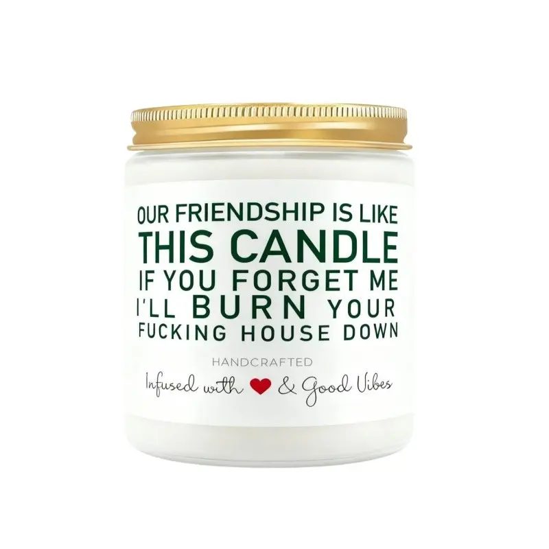 Unique Friendship Scented Gifts For Women Best Friends BFF, Cheer Up Friendship Appreciation Gift For Her Soul Sister On Birthday Graduation Stocking Stuffers Present, Scented Candles, Decorative Candle, Non Toxic Candle, Room Decor, Gifts