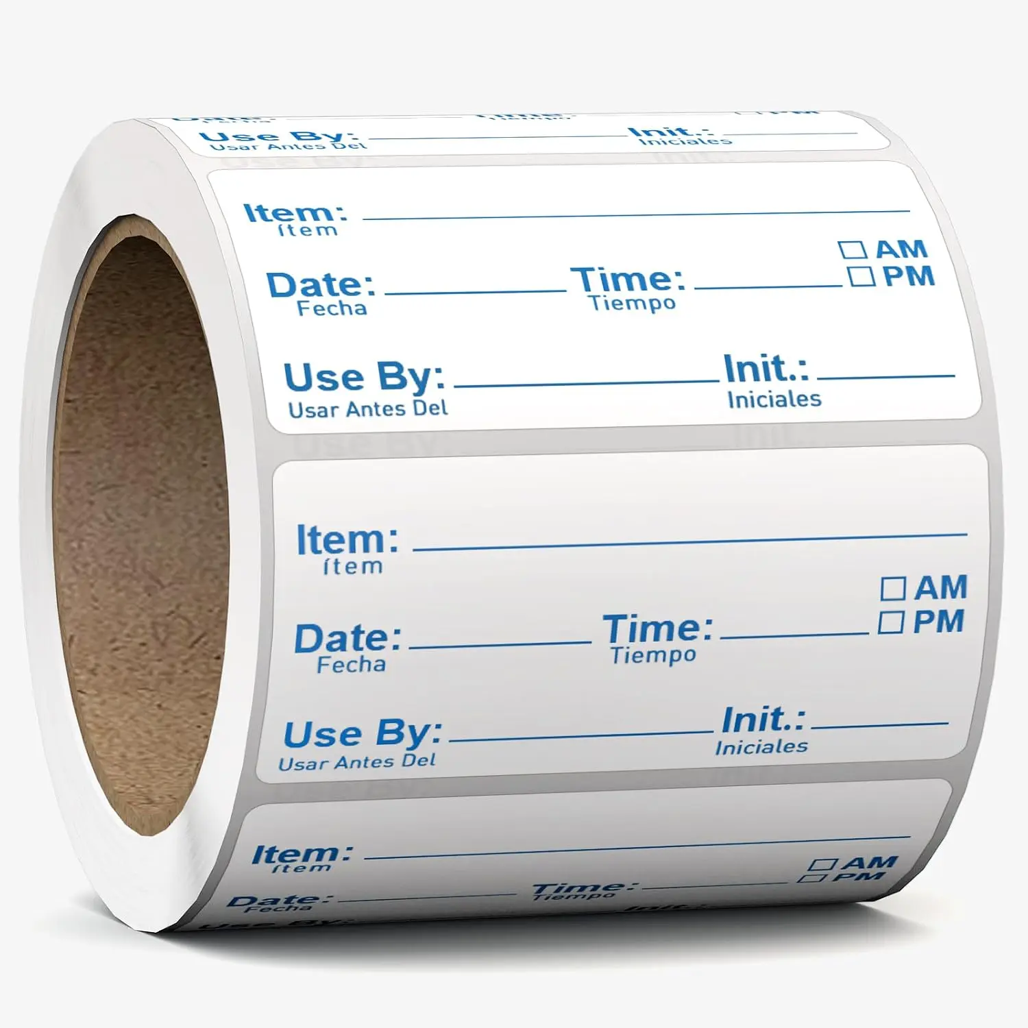 2"x1" Instantly Dissolvable  Labels Roll 200 count,  Dissolve in 30 Sec, Zero ,  Removable Freezer Labels for  Storage Containers,  for Jar Bottles Glass Metal Plastic