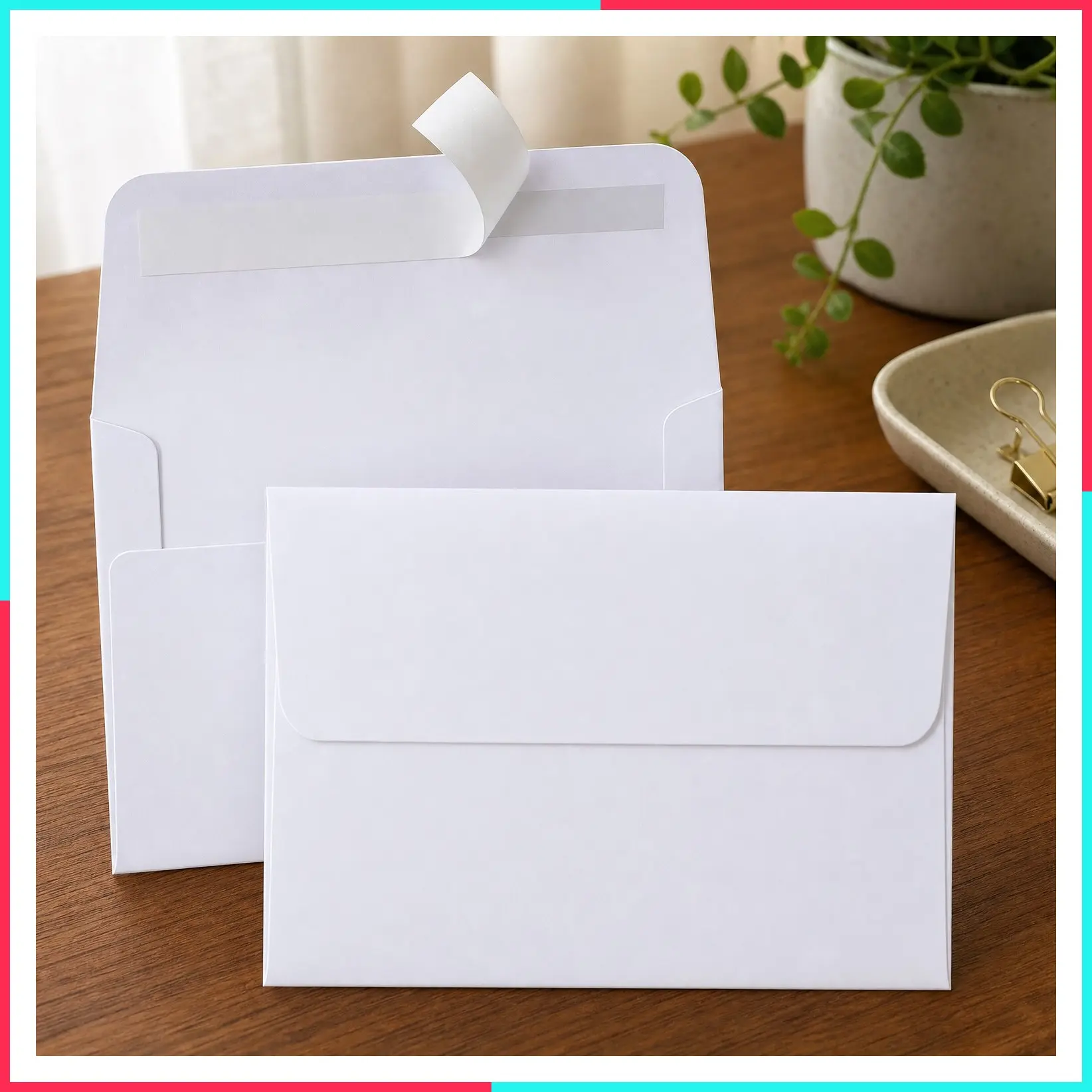 A2 White Paper Envelopes 250 Pack 4.375x5.75" Self Seal Envelopes for Invitations, RSVP, Wedding, Thank You Notes, Greeting Cards, Photos, Announcements