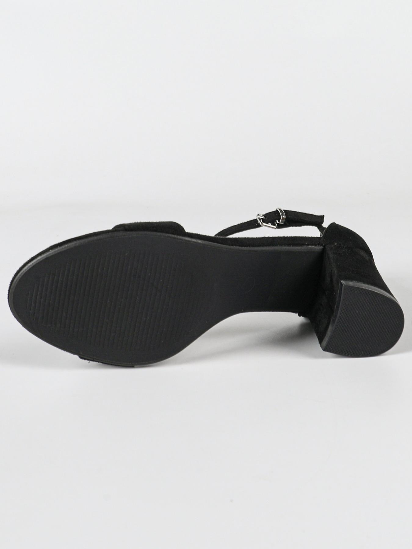 Women's Open Toe High Heels, Plain Color Ankle Strap Block Heel Shoes, Perfect for Daily Wear, Formal Events & Weddings