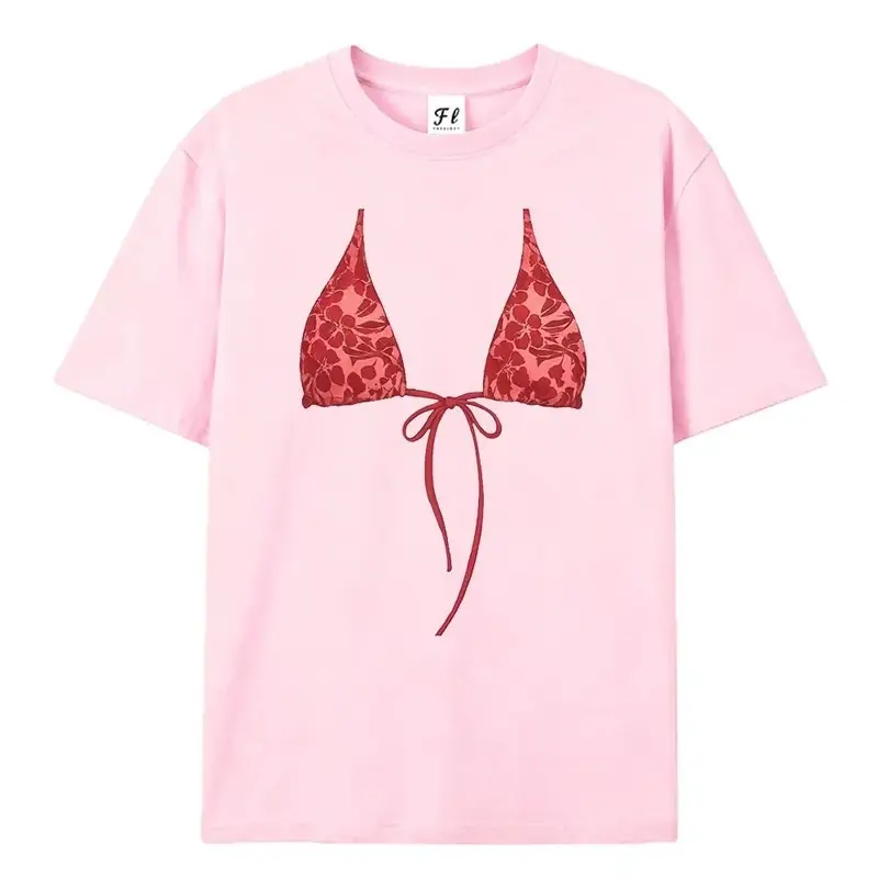 Y2K Bikini Graphic Streetwear Top