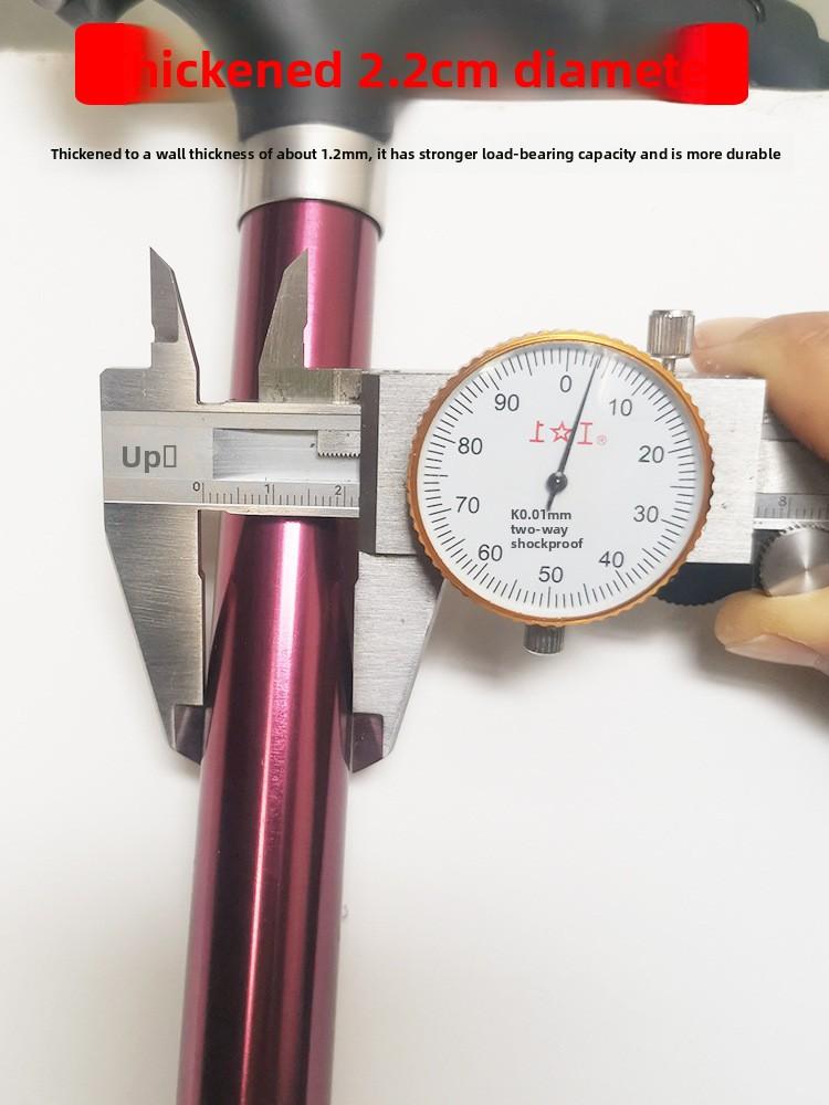 Four-legged aluminum alloy cane for the elderly, cross-border retractable lightweight universal walking aid