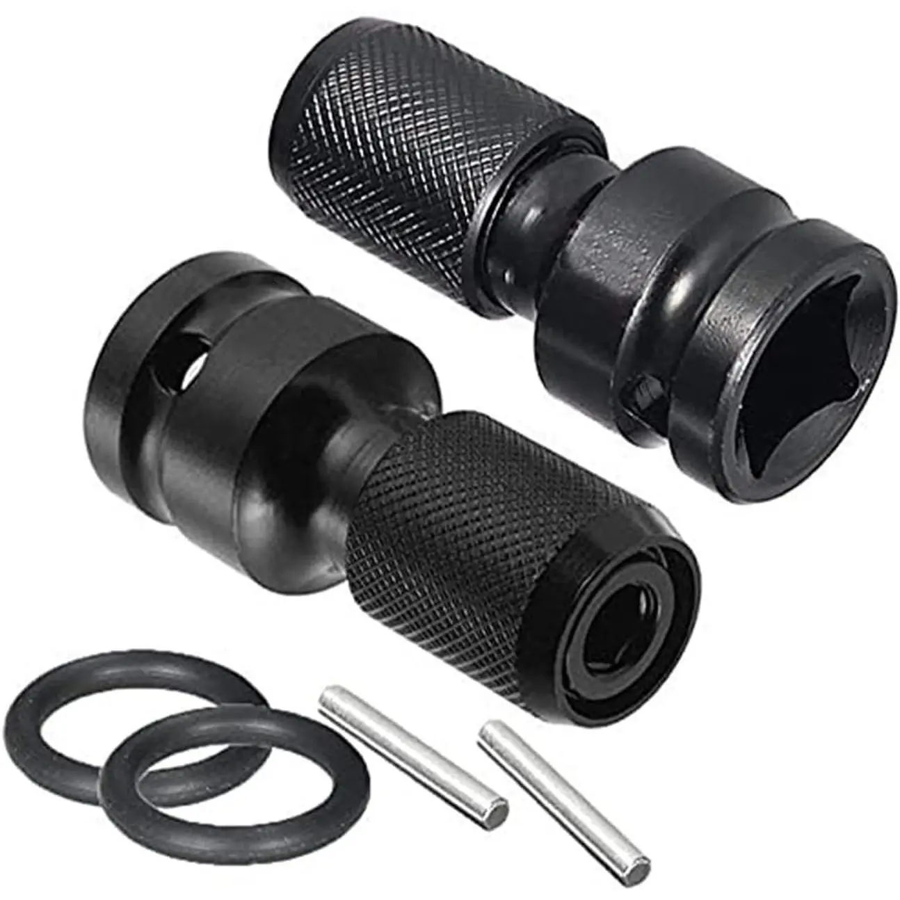 2 count  Adaptive Wrench Adapter Socket Ratchet Torque Wrench Adapter 1/2 Inch Square To 1/4 Inch Hex Ratchet Socket Converter 2 count
