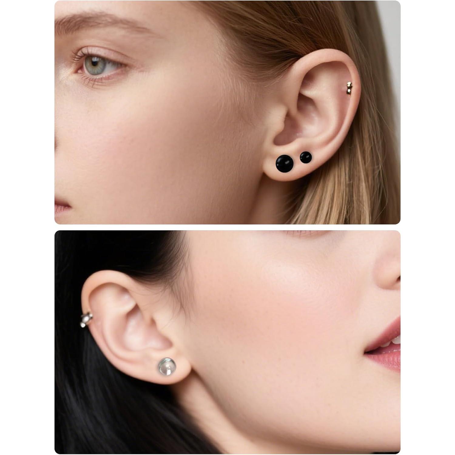 14G-00G Solid Ear Plugs Tunnels for Women Men Single Flared Ears Gauge Plugs with O-Ring Stretcher Expander 2 Pairs 14G-00G Solid Ear Plugs Tunnels for Women Men Single Flared Ears Gauge Plugs with O-Ring Stretcher Expander 2 Pairs