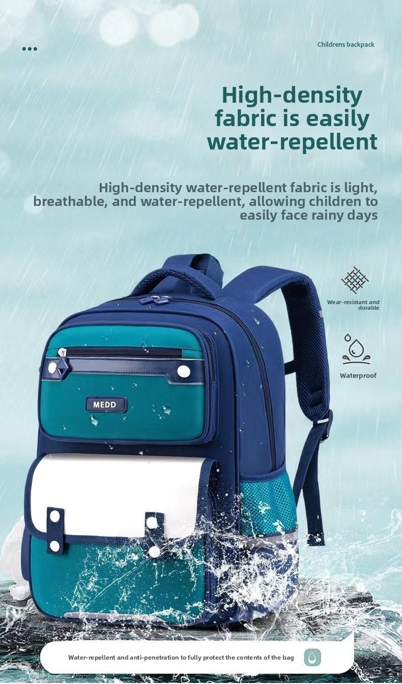 2026 New Model Elementary School Backpack for Grades One to Six, Lightweight, Pressure-Reducing, Durable, Multi-Layered, Breathable Children's Backpack