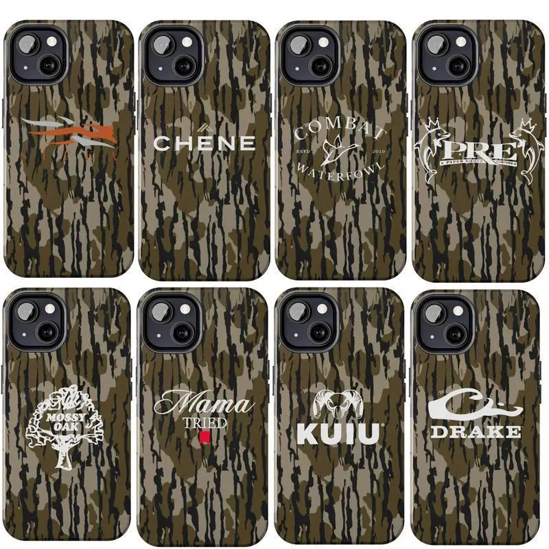 Vintage Collection Sitka Waterfowl Hunting Camo Shockproof Silicone Smartphone Case - Custom, Ergonomic Shell with Polycarbonate Mossy Oak Bottomland Camo Casing, Protection Accessory for iPhone 11-17 Pro Max/Plus, Samsung Galaxy S23-25, Accessories