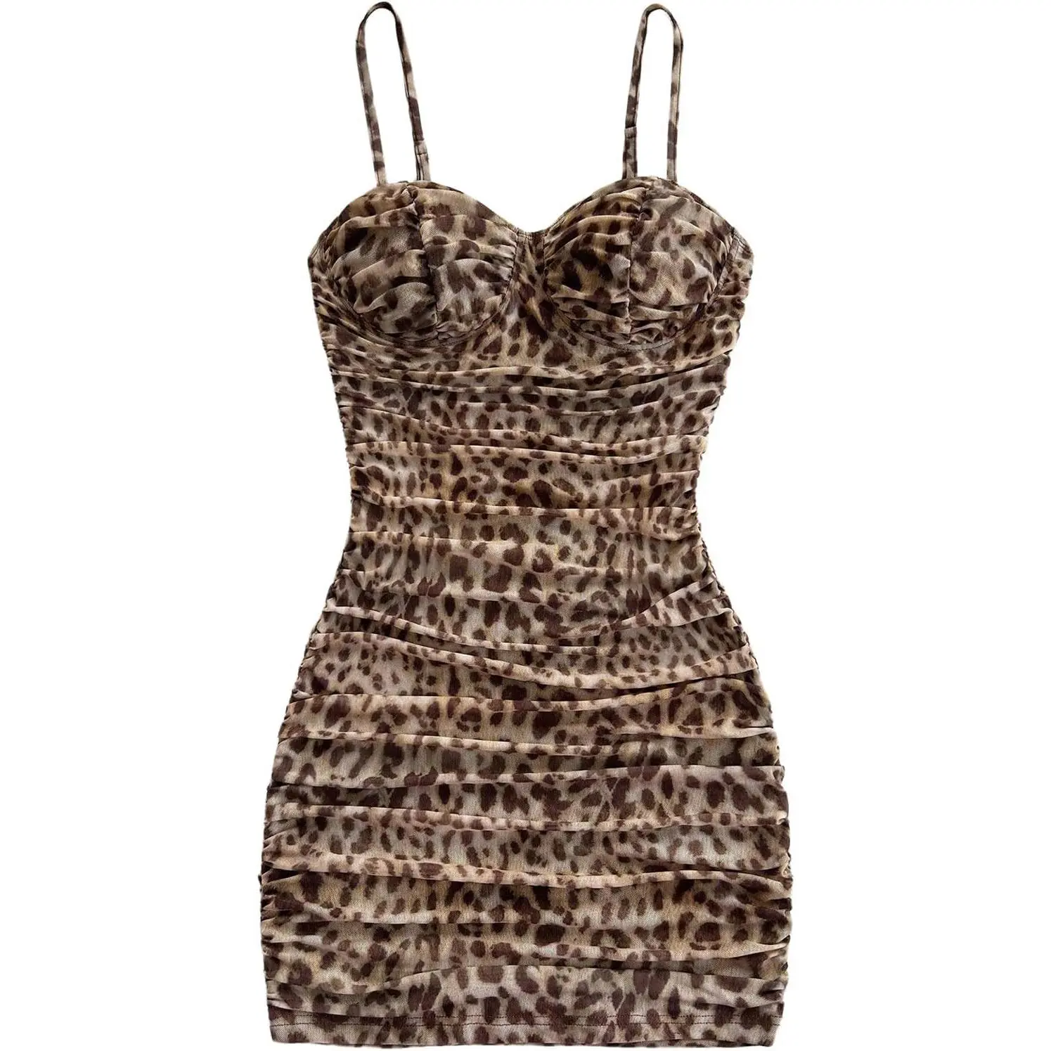 Summer goth clothes Summer goth clothes GORGLITTER Women's Cheetah Ruched Bodycon Mini Dress Y2k Leopard Animal Print Open Back Summer Going Out Club Dresses,Muppet