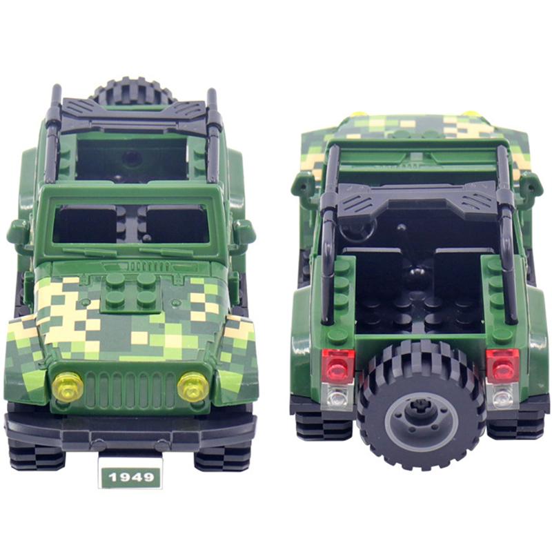 NEW Militarys Camouflage TBS Commando Blacks Wranglers Car Off Roader Building Blocks Classic Model Sets Bricks Kids Kits
