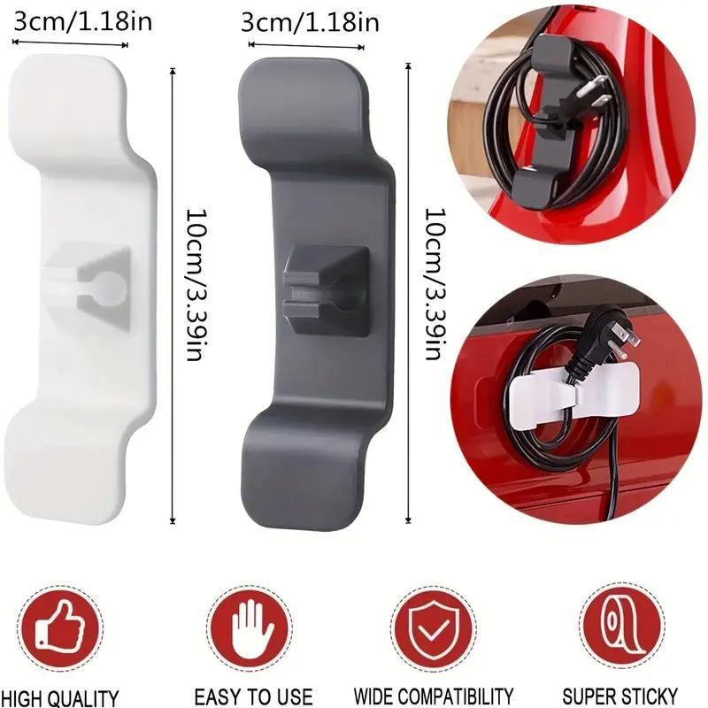 Random Color Cord Organizer for Kitchen Appliance, 6 Counts Multifunctional Cable Tie Cable Management Holder for Air Fryer, Coffee Maker, Toaster, Self-adhesive Room Organizer, Kitchen Gadgets, Electric Household Kitchen Accessories