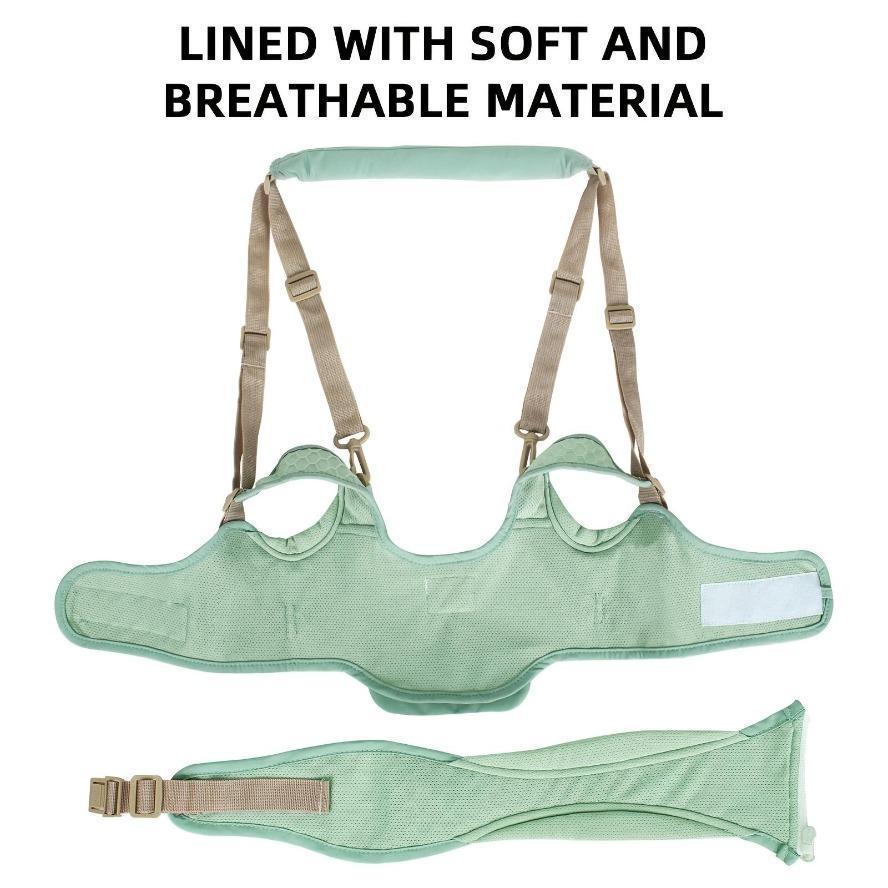 All-Season Breathable Vest-Style Pet Walking Helper Harness, Comfort Handheld Support Safety Harness with Sponge Handle Leash for Outdoor Walking, Pink/Green/Purple