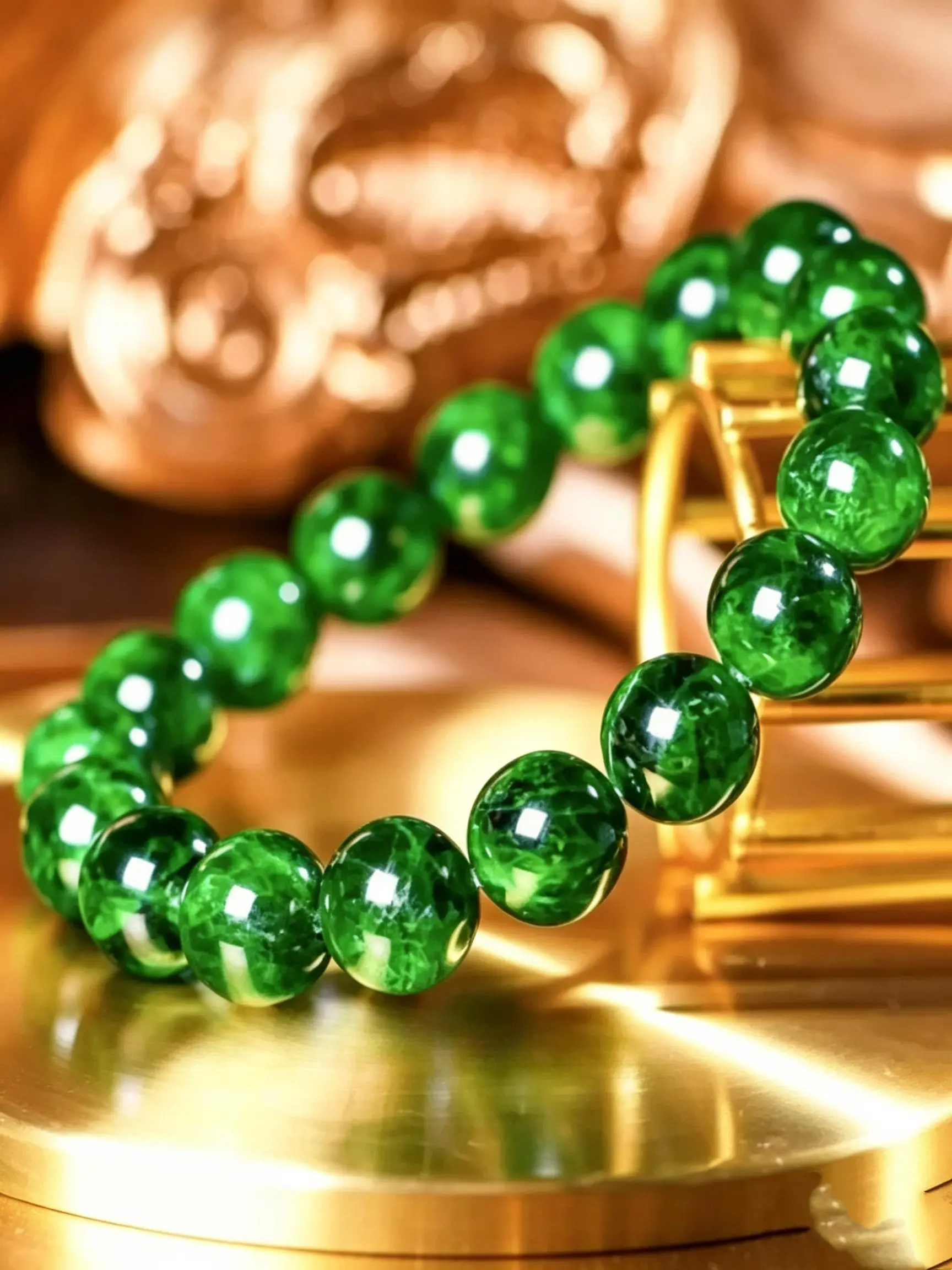 Tibetan Malachite Bracelet, Raw Jade Necklace, Emerald Round Beads, Daily Wear, Holiday Gifts, Valentine's Day, Mother's Day, Father's Day, Thanksgiving, Halloween, Christmas