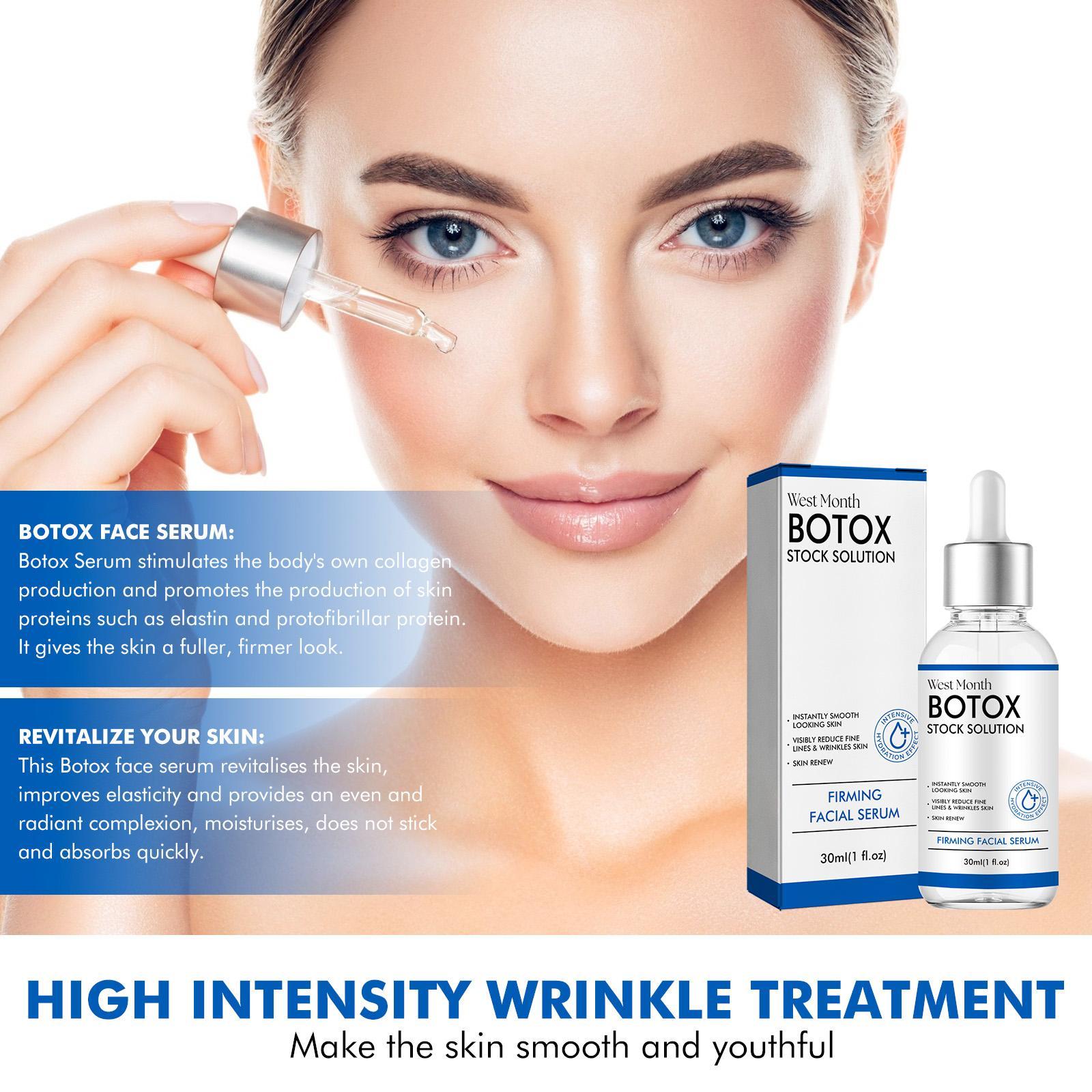 BOTOX Stock Solution (Peptide Serum): Visibly Reduce Fine Lines & Wrinkles, Instantly Smooth, Firming & Intensely Hydrating Facial Serum, 30ml (1 fl.oz).