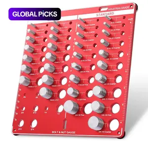 Metric & Standard Thread Checker, 42-point Thread Checker, Thread Size Identification Board, Hand Measuring Tool for Efficient DIY Projects #TOP PICKS