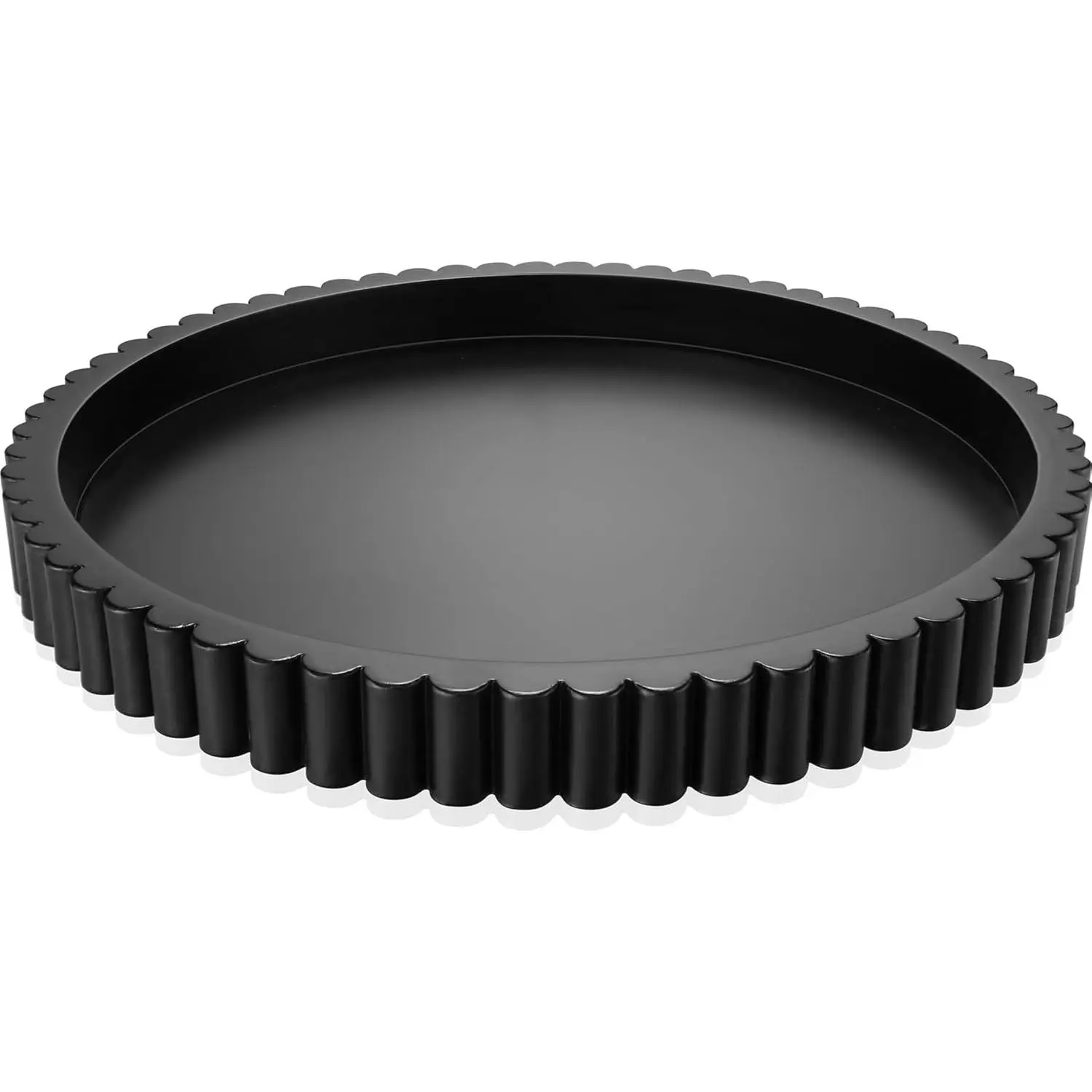 12in Black Round Handmade Wooden Decorative Tray - Tableware Tea Serving Tray for Coffee Table, Kitchen Home Supplies