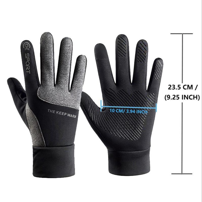 Winter Thermal Gloves / With Earmuff & Hat, Men & Women Touch Screen Water Resistant Windproof Anti Slip Heated Glove, Hands Warm For Hiking Driving Running Bike Cycling cycling  glove outdoor winter gloves for men