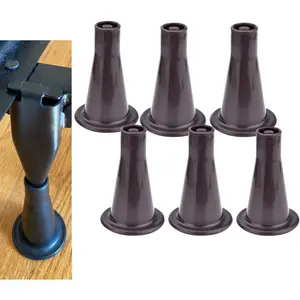 6PCS Reinforced Bed Frame Feet to Replace Wheels, Prevent Sliding, Protect Floor, Plastic Bed Frame Feet Replacement