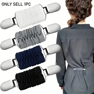 1pc Elastic Clothes Clip Brooch Pins Sweater Shawl Cape Pins For Women Daily Use Clothing Dresses Decoration Accessories Fashion Accessory