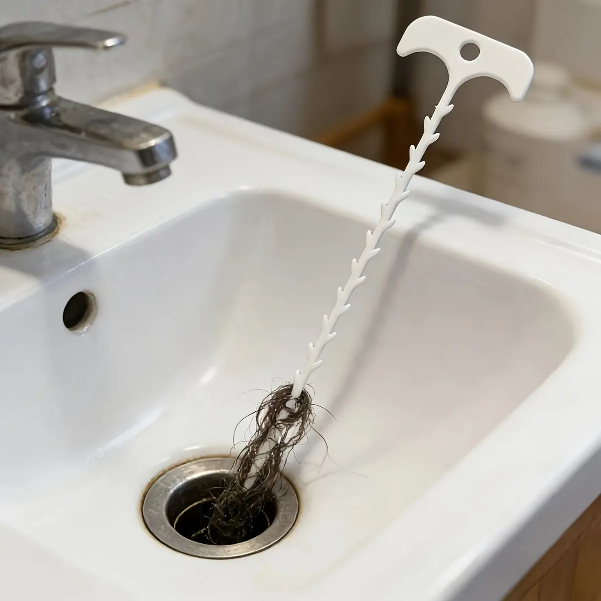 Flexible Plastic Drain Unclogging Tool, Reusable Barbed Hook Rooter, Clear Clogs Effortlessly, Ideal for Bathrooms & Kitchens