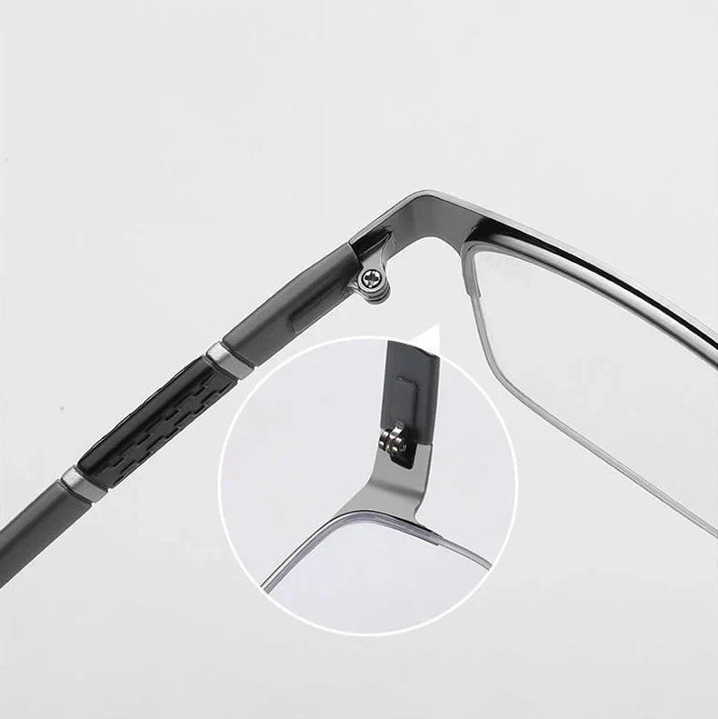 Popular Color Changing Photochromic Glasses for Men Women Business Near Sighted Eyeglasses Unisex Vintage Half Frame Myopia