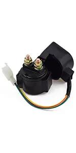 4-Wire Pin Ignition Start Switch with Wire Connector - Biker Lock & Bike Parts for ATV Quad Bike, 50cc-125cc 4-Wheelers, 110cc ATVs Compatible with Tao Tao, Coolster, Sunl, Roketa, Kazuma (Check Fit First)