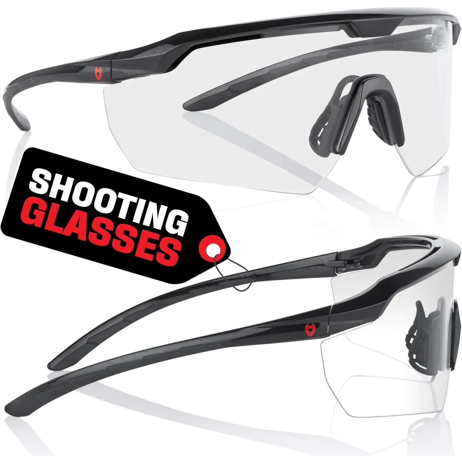 Tactical Shooting Glasses Men and Women — Z87+ Ballistic Grade Shooting Range Eye Protection — Ventilated Anti-Scratch & Anti-Fog UV Safety Glasses With Adjustable Temples and Nose PadsGift.