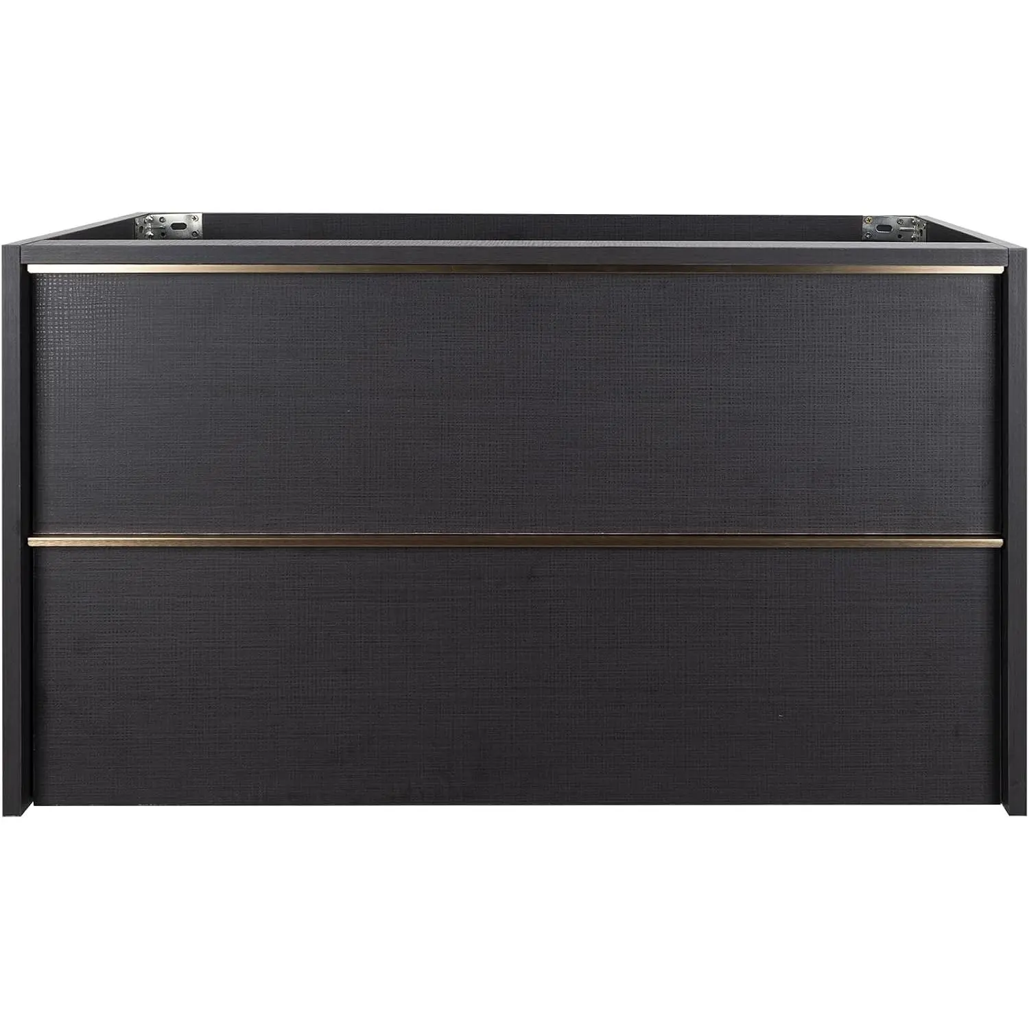 36 Inch Bathroom Vanity with Sink, Floating Vanity Bathroom, Modern Wall Mount Bathroom Cabinet, Double Drawers, Gold Handle, Suitable for All Kinds of bathrooms (Without Sink, 36")