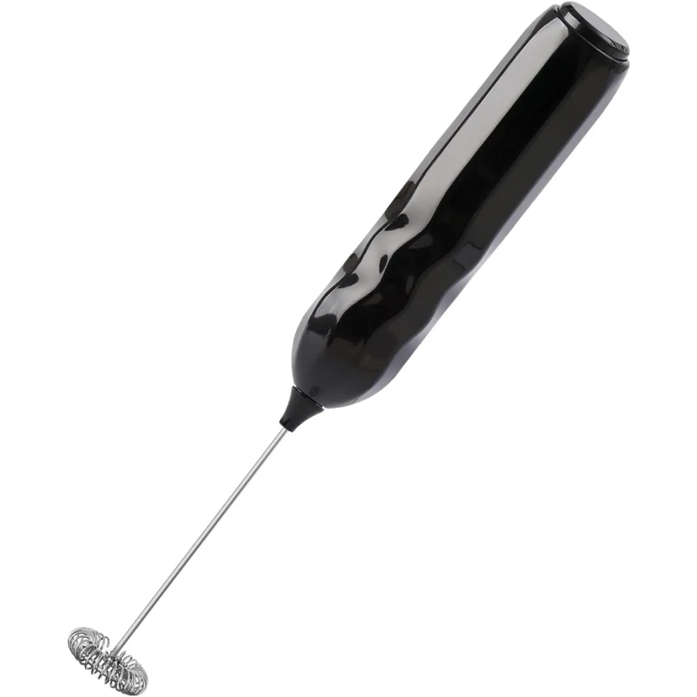 Milk Frother Handheld, Black |   Drink Mixer, Stainless Steel Whisk, For Coffee,  Operated