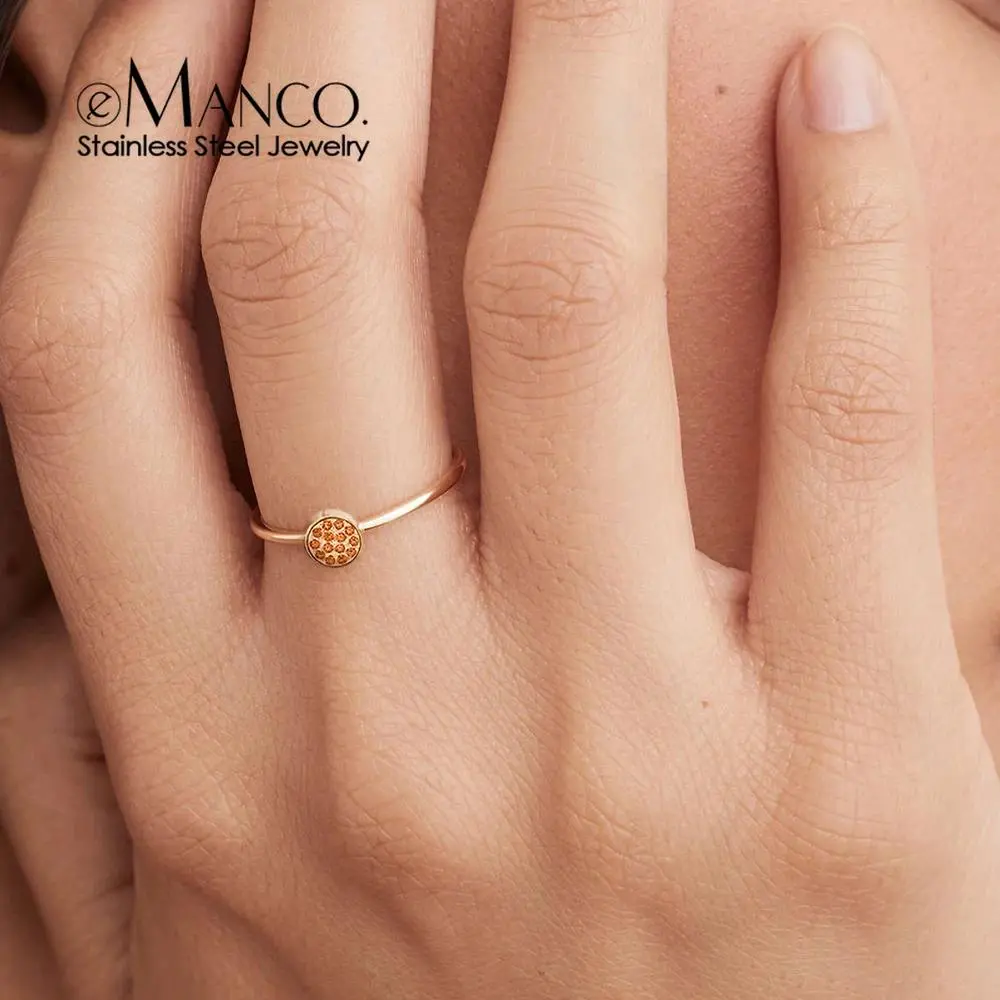 Elegant Crystal Birthstone Rings for Women, Personalized Stainless Steel Jewelry for Daily Wear and Engagement Gifts, Female, August-Peridot, Unique Personalized, Engagement Rings, Meaningful Gifts, Custom Personalized Rings
